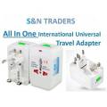 AU/US/UK/EU Plug Converter - Universal Electric Adapter (All in One Plug Adaptor) Travelling Adaptor - Multi Switches Adaptor- 1 Piece. 