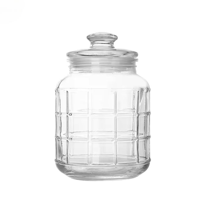 1Pc Glass Jar for Food Storage | 2.2L Food Container Tea Candy Kitchen Storage Bottle Jar Large Capacity