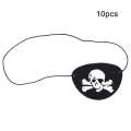 Black Pirate Eye Patch Halloween Costume Party Cosplay Fancy Dress Elastic Soft. 