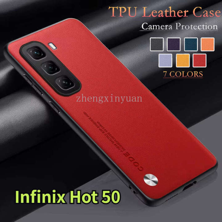 Infinix Hot 50 Pro Plus Hot50ProPlus Hot50Pro 4G 5G 2024 case Soft Silicone Plain Leather Protective Casing For Hot50 Hot50Pro 50Pro 50Pro Protect Back Cover