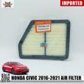 IMPORTED HONDA CIVIC 2016-2021 AIR FILTER 17220-5BA-A00. 