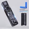 Wii Remote Controller with Motion Plus, Wireless Controller for Nintendo Wii and Wii U, with Silicone Case and Wrist Strap, No Nunchucks (Black). 