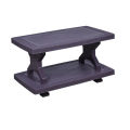 Boss Table (BP-335) Picaso Rattan Pure Plastic Double Shelf Table. 