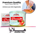 Brazilian Breeze Pure Halawa Organic Wax 3in1 Uses Applicator + Finger + Straps Original Brand High Quality material ,Halawa finger wax Halawa silky Finger wax. 