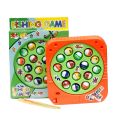 Fishing Game Play Set 15 Fish With Fishing Poles Rotating Fishing Game Board Gift For Kids Toddlers With Music,Fishing Toy Games,Colorful Fishing Toy Games. 