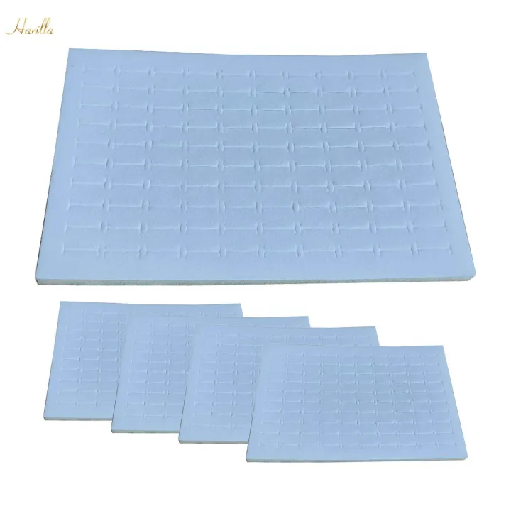 5x%20100%20Slots%20Pad%20Sponge%20Insert%20Velvet%20Organizer%20Jewelry%20Box%20Pads%20-%20Image%205