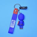 Avengers super hero keychains/ cartoon character - soft pvc keyrings for kids. 