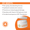 Broad Spectrum SPF 70 Sunblock - Sunscreen for All Skin Types. 