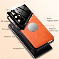 Relaxtoo For Huawei P40 Pro Magnetic Luxury Leather Case Anti Falling For P40Pro Back Cover Shockproof Full Lens Protection. 