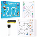 Martin Hub Magical Tracing Workbook Set, Reusable Calligraphy Copybook, Practice Drawing Book for Kids, Pen Control Training Drawing Book, Handwriting Practice Copybook for Kids, Children Learning Toys (64pages). 