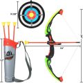 Light Up Archery Bow and Arrow Toy Set for Boys Girls With 3 Suction Cup Arrows. 