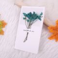 Dry Flower Greeting Card Handmade Wish Card Message Cards Love Card For Wedding Birthday Valentine's Day. 