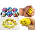 Squeeze Balls PU Ball 7cm Pressure Ball Soft Foam Cartoons and Emojis Printed. 