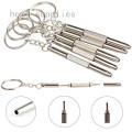 Mini 3 in1 Eyeglass Screwdriver Sunglass Watch Repair Kit Tool with Keychain. 