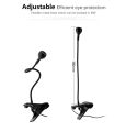 USB Flexible Reading LED Light Clip-on Beside Reading Lights Bed Desk For Study Room Bedroom Travel USB Table Book Lamp. 