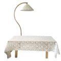 Vintage plaid lace tablecloth vintage bright silk flower bedside table cover towel. 