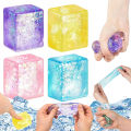 1PC Squishy Colored Ice Cube Fidget Toys Slow Rising Squeeze Toy For Kids Adults STARLITE. 