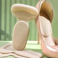 2-PCs High Heel Pads Women Insoles for Pain Relief Shoes Adjustment Back Feet Care Soft Non-slip T-shape Sponge Shoe Footwear Grips back Liner Insole Pads. 