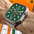 Crown 7+1 Ultra 2 Smart Watch 7+1 Full HD Display Wireless Charger & Bluetooth Calling Smart Watch With 7 Different Straps. 