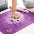 Kitchen Silicone Baking Mat Large 50x40cm Non Stick Roti Mate sheet Best for Measurements and rolling Mat. 