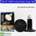 100W Ceramic Heat Emitter, Reptiles Ceramic Heat Lamp Bulbs for Reptile,Tortoise,Coop,All Pet Spend Winter Emitting Brooder Coop Heater for Amphibian Pet & Incubating Chicken Incubator by Electrica. 