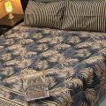 Cotton Gold fabric King Size Bed Sheet Set  - 95/94. 