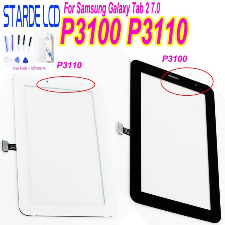 For Samsung Galaxy Tab 2 7.0 P3100 P3110 Touch Screen Digitizer Tab2 GT-P3100 GT-P3110 Tablet Touchscreen Glass Sensor Parts