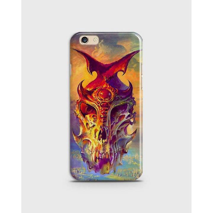 Cover For Oppo F3 Plus Hard  Coloful Skull Print -1cover2804