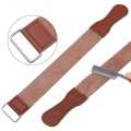 Genuine Leather Sharpening Strop Strap – Barber Razor & Knife Polishing Sharpening Belt. 