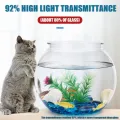 UNBREAKABLE 10" 11L  Aquarium Crystal-Clear Like a Glass Fish Bowl For Pet Hobbyists Decorating Items For Home Crafting Centerpieces Ideal gift item & kid toy for fish enthusiasts (Included Light & Accessories). 