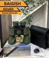 PREMIUM QUALITY 60X60 BAIGISH BINOCULARS MADE IN RUSSIA  267FT AT 1000YDS 119M AT 1000M. 