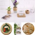 Pack of 3 - Multifunctional 100Meters Long Natural Jute Rope Brown Jute Rope Twine String Cord Shank Craft String, DIY Jute Rope for All Art Craft and Other Glass Bottle Decor Purpose. 