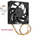 70MM x 70MM x 15MM Fans Cooling 12V Computer/PC/CPU Silent Cooling Case Fan 3pin CPU Cooling Fans Accessories Dropshipping. 