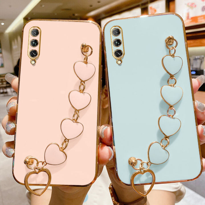 COROGI%20for%20Samsung%20Galaxy%20A70%20Back%20Cover%20with%20Love%20Heart%20Bracelet%20Luxury%206D%20Plating%20Frame%20Shiny%20Chain%20Cases%20Soft%20Silicone%20Square%20Protective%20Mobile%20Phone%20Case%20for%20Girls%20Boy%20-%20Image%203