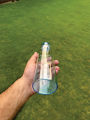Echou Unique Glass Water Bottle Stylish Glass Bottle for Fitness Fridge Bottle. 
