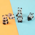 1/3/5pcs Glowing Panda Mini Figurines Miniature Panda Micro Landscape Ornament Glowing In Dark Miniature Flower Potted Decor. 