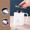 Stainless Steel Coffee Cup Mug With Lid Insulated Coffee Mug Double Wall Coffee Tumbler With Handle Heat-resistant Drinkware. 