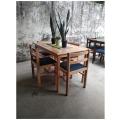 Compact Dining Table Set Dt001 - 48X30X30" - Beech. 
