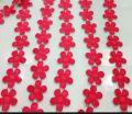 FASHION! (2 GAZ) TOP QUALITY MILKY FLOWERS DESIGNER LACE FOR WOMEN CLOTHES/Size 1.5 inch width. 