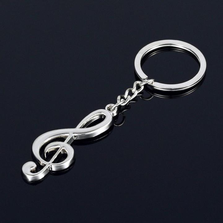 Chain Treble Pendant Key Music Note Keychain Keyring