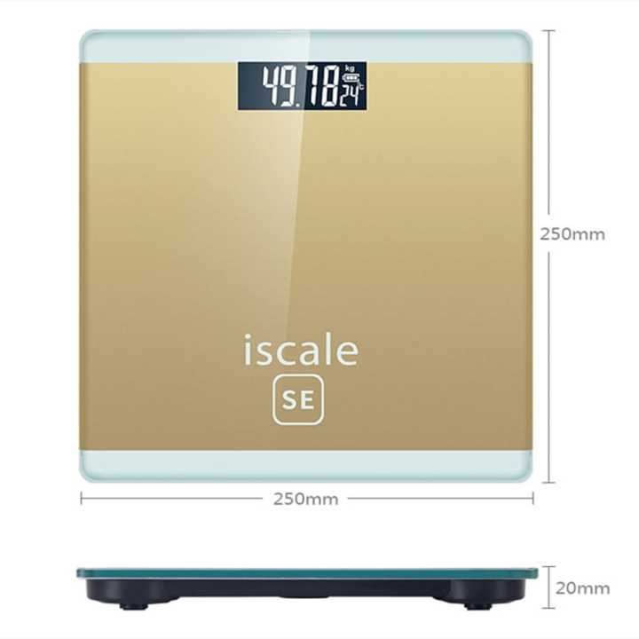 Iscale%20Digital%20LCD%20Electronic%20Tempered%20Glass%20bathroom%20weighing%20Scale%20-%20Image%204