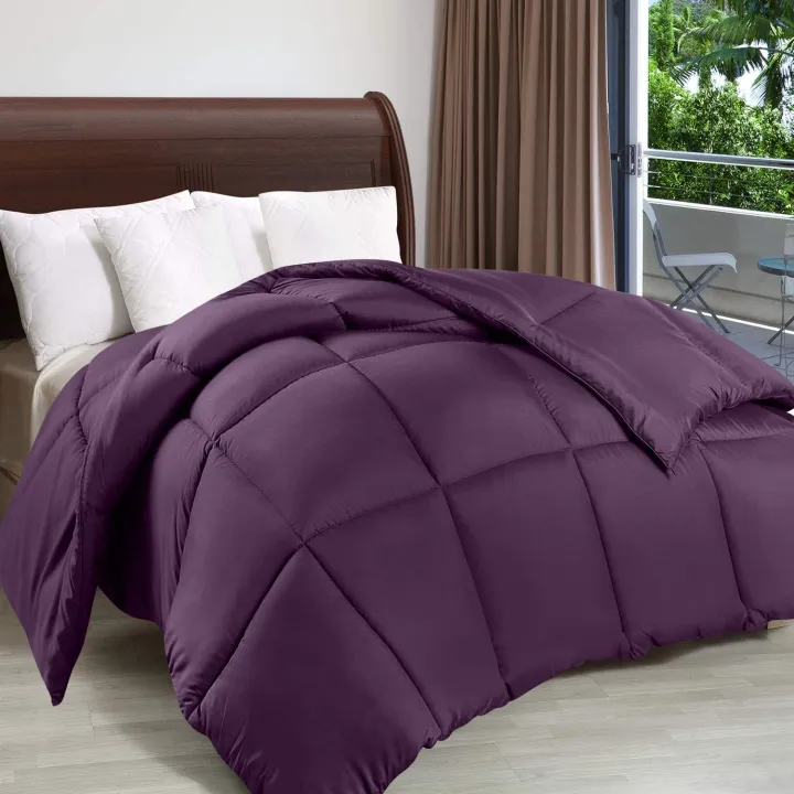 Utopia%20-%20Comforter%20King%20Queen%20Twin%20White%20All%20Season%20Plush%20Siliconized%20Fiberfill%20Duvet%20Insert%20Box%20Stitched%20-%20Image%204