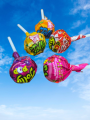 Sugarland Jollypop 40 PCS Lollipop JAR MIXED FLAVOURS with BUBBLE GUM INSIDE. 
