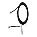 30FT Landline Telephone Set Extension Cord Cable, Landline Phone Line Wire with RJ11 6P4C Plugs, Includes Cable Clips - Black. 