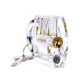 RHS Online Transparent Training Padlock +15PCS Stainless Steel Hook Lock Pick Set Locksmith Tools. 