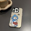Suitable for Couples iPhone15PRO Phone Case Color Printing Electroplating New Apple 14 Protective Cover Laser 13. 