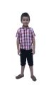 Cherish-Half Sleeve Boys cotton Check Shirt in stunning colors- cool and casual export quality half sleeve like tshirt soft shirt for men. 