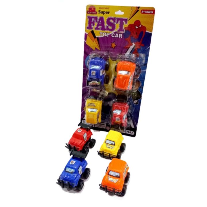 4 Pcs Plastic Jeep Car Toy For Kids Boys Girls