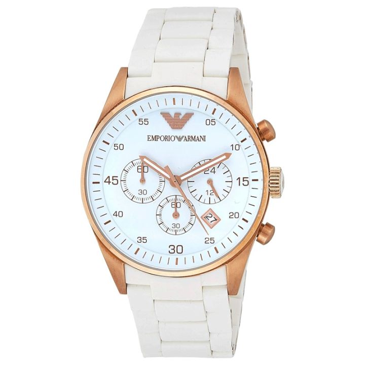 Emporio Armani AR5919 Silicone & Stainless Steel Wrist Quartz Watch For Men’s