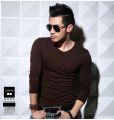 MRMT Lycra Cotton Men'S T-Shirt 5XL Long Sleeved T Shirt Men Pure Color Casual Mens Long Sleeve Tshirt For Male. 